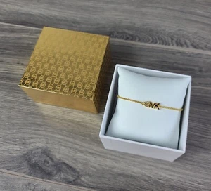 Michael Kors MK Brass Chain Bracelet (Gold Tone) - Picture 1 of 4