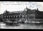 Paris (Vii°) Peniches À Quai À La Gare D'orsay-Orleans Début 1900