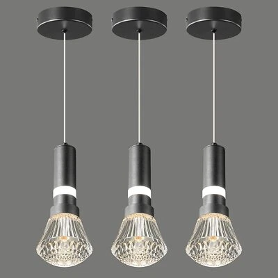 LMQNINE 1/2/3x Lights Kitchen Pendant Light Dimmable Led Modern Pendant Light Gold Mini