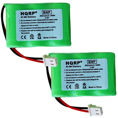 2-Pack HQRP Battery for Eton / GRUNDIG FR370 FR400 FR405 FR600 FR600B Radio - Image 1 of 4