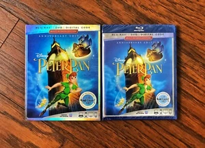 Peter Pan Blu-ray DVD & Digital Code Disney Signature Collection mit Slipper Cover - Bild 1 von 5