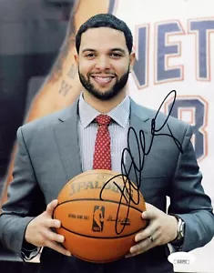 Foto de baloncesto firmada de 8x10 de los Brooklyn Nets de Deron Williams con certificado de autenticidad de la JSA - Imagen 1 de 2