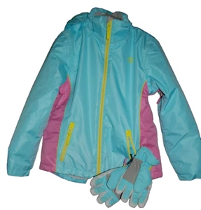 Girls Snow Ski Snowboarding Jacket & Gloves - Size 10 - EXCELLENT CONDITION - Picture 1 of 7