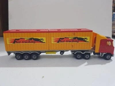 MAJORETTE FUST TRUCKING ECH 1/60 CAMION Vintage - Immagine 1 di 4