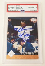 Dwight Gooden YANKEES Signed Autograph 1997 Upper Deck Card 120 w/NH PSA 10 Auto