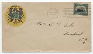 1901 Dayton OH 1ct Pan am Kinnard Mfg Co. ad cover color eagle logo [y4045] - Picture 1 of 3