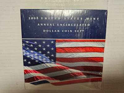 2008 U.S. Mint Annual Uncirculated Dollar Coin Set W/OGP and Coa-- Mint Sealed - Image 1 of 2
