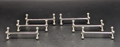 Juego de 6 soportes de cuchillos enchapados en plata Christofle France Ball cubiertos era Art Deco Foto 1 de 4