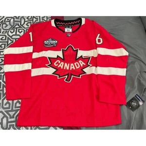 Camiseta deportiva del equipo Canadá 4 naciones cara a cara de hockey Mitch Marner #16 XL roja nueva con etiquetas - Imagen 1 de 3