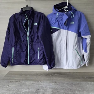 North Face Cinnabar Triclimate Ski Snow Jacket Womens Size L Hood 3 In 1 - Picture 1 of 24