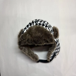 D&Y Chevron Azteken Trapper Mütze Ohrenklappen Kunstfellbesatz Erwachsenengröße Wintermütze Einheitsgröße - Bild 1 von 9