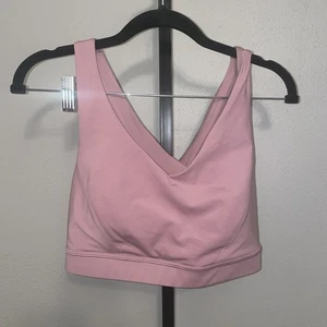 Damengröße 12 rosa lululemon BH gekreuzter Rücken gebraucht, in einwandfreiem Zustand - Bild 1 von 5