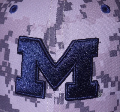 BNWOT NIKE Salute to Service Sideline MICHIGAN WOLVERINES Fitted Cap 7-7/8 - Image 1 of 4