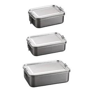 Durable Metal Bentos Box Multifunctional Lunch Container for Snacks and Fruits - Picture 1 of 11