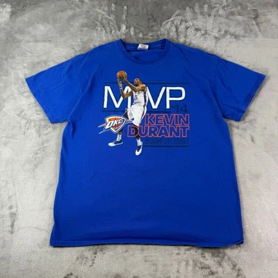 Gildan Hombres 2014 Azul Kevin Durant MVP Campaña Baloncesto Camiseta Talla Grande  Foto 1 de 4