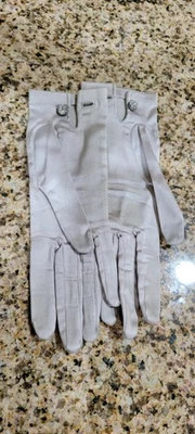 Guantes de ópera de mancha elástica gris Kay Fuchs años 50 de colección Alemania Occidental L, BLING Foto 1 de 4