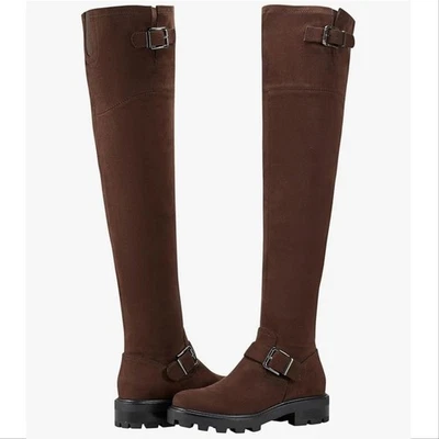 Botas por encima de la rodilla para mujer Marc Fisher LTD ML Ganven marrón oscuro talla 7,5 Foto 1 de 4