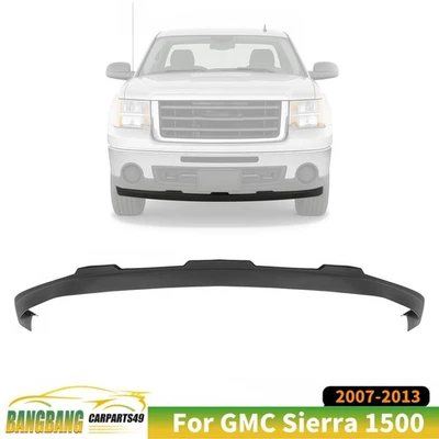 For 2007-2013 GMC Sierra 1500 Deflector Extension Textured Front Bumper Valance - Image 1 of 4