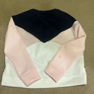 addison bay women’s pullover pink/navy small - Picture 1 of 5