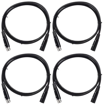 4 Rockville RDX5M5 5' 5-Pin Male-Female DMX Lighting Cables 100% Copper - Image 1 of 2