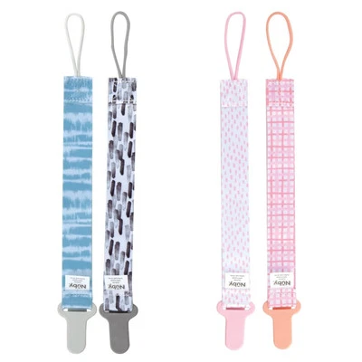 Nuby Infant's 2-Pack Pacifinder Pacifier Clips Colors May Vary Multicolor - Image 1 of 4