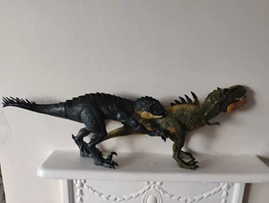 Jurassic World Scorpios Rex + hybrid tyrannosaurus Rex Figures working sounds - Picture 1 of 8