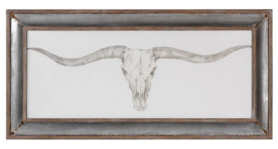 Estampado de montaje de calavera occidental Foto 1 de 1