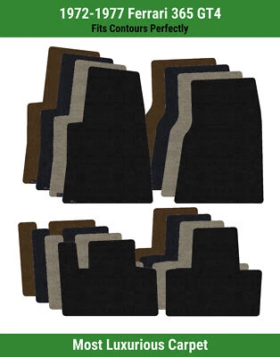 Alfombrillas Lloyd Luxe fila delantera y trasera para Ferrari 365 GT4 1972-1977  Foto 1 de 4