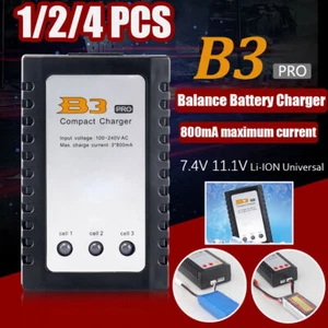 B3 LIPO Battery Charger 7.4v 11.1v 2s 3s Cells for RC LiPo US Plug Durable 1-4pc - Picture 1 of 10