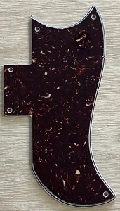 Pick Gibson SG 61 Style Guitar Pickguard Scratch Plate,4 Ply Brown Tortoise - Picture 1 of 5