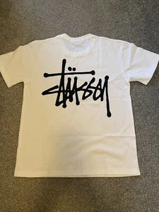 plain white stussy tshirt SIZE S - Picture 1 of 4