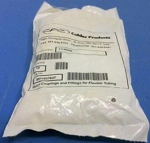 CPC/Colder LC40006 3/8" PTF Non-Valved Panel Mount Coupling Inserts (Bag of 10) - Picture 1 of 2