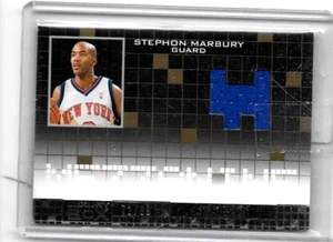 STEPHON MARBURY 2007-08 TOPPS LUXUS BOX SPIEL GEBRAUCHTES TRIKOT #/99 - Bild 1 von 1