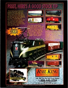 MTH Rail King trenes eléctricos anuncio impreso arte de pared decoración O-27 - Imagen 1 de 2