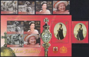 F-EX39805 GIBRALTAR MNH 2002 ROYAL FAMILY GOLDEN JUBILEE OF QUEEN ELIZABETH. - Picture 1 of 1