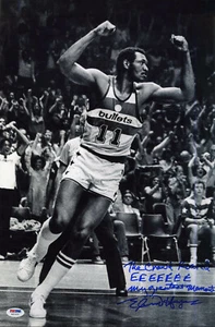Elvin Hayes SIGNED 12x18 Photo HOF Top 50 Washington Bullets PSA/DNA AUTOGRAPHED - Picture 1 of 1
