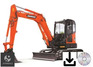 Manual de taller de reparación de excavadoras Doosan DX62R-3 y DX63-3 - Imagen 1 de 1