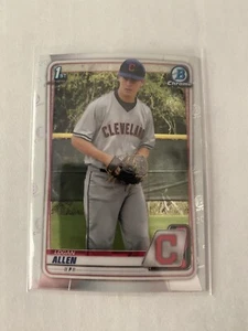 Logan Allen 2020 Bowman Draft RC Rookie Prospect Chrome Base GUARDIANS - Picture 1 of 2