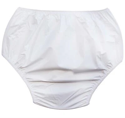 Ladies Nylon Plain Waterproof Incontinence Briefs Pants Knickers