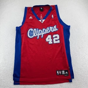 Adidas Los Angeles Clippers Elton Brand #42 Jersey Mens Large Red Stitched NBA - Picture 1 of 8