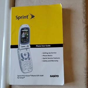 Guide de l'utilisateur Sprint pour téléphone PCS Vision SCP-3100 par Sanyo Vintage - Photo 1 sur 1