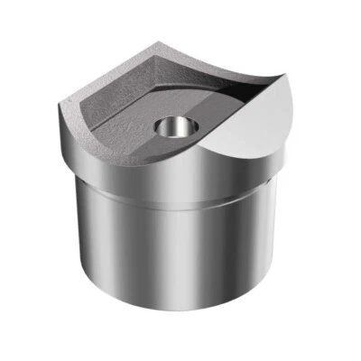 KKS GELÄNDER Edelstahl Rohrstütze für Rohr Ø42,4 x 2,0 / Ø42,4 m V2A Pfosten Geländer Stütze