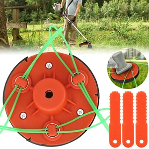 Universal Replace Trimmer Head For Gas Electric Weedeater Weed Eater w/3 Blades - Picture 1 of 10