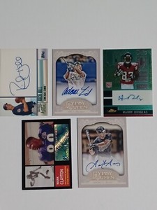 25 Autograph Card Lot NFL NBA MLB. NM-M Rookies and Veterans 