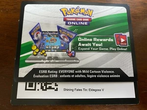 Pokemon Shining Fates Tin: Eldegoss V PTCGO Code Card Email! - Picture 1 of 1