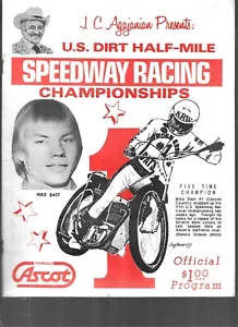 ASCOT 1977 U.S. PROGRAMMA CAMPIONATI CORSE SPEEDWAY MEZZO MIGLIO SPORCO - Foto 1 di 3