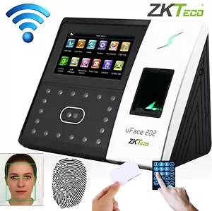 ZKteco Finger UFace202 WLAN Zeiterfassung biometrisch, Batterie Arbeitgeberuhr ZK - Bild 1 von 7