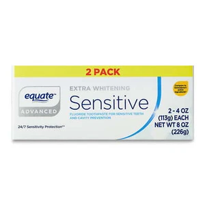 Equate Maximum Strength Sensitive Extra Whitening Toothpaste with Fluoride, 4 oz - Picture 1 of 3