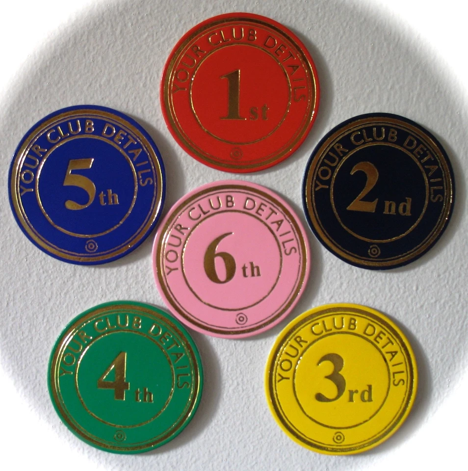 Rosette Centre Boards x 25 PRINTED with SHOW / EVENT NAME Recycle rosettes - Image 1 of 1