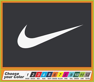 8" NIKE Swoosh Sneakers Clothing Sports Window truck Auto Car Stickers Decal